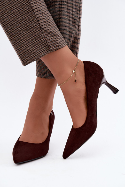 Vinceza 62323 chocolate-colored heels