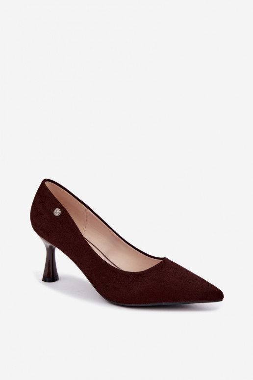 Vinceza 62323 chocolate-colored heels