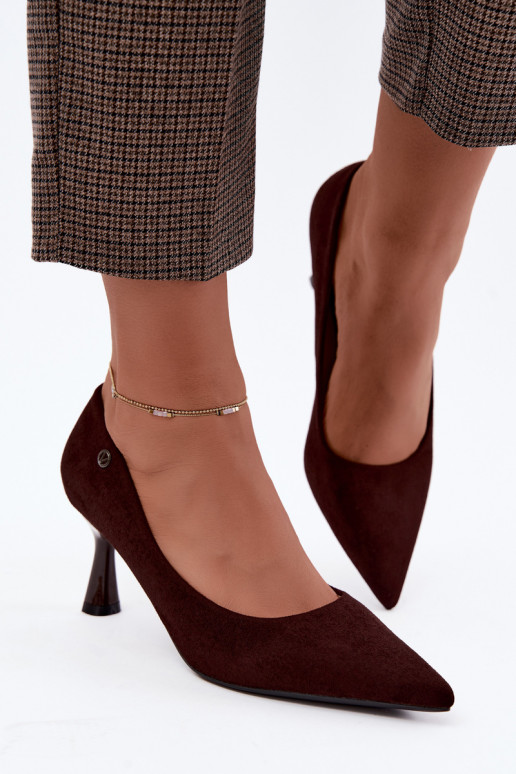 Vinceza 62323 chocolate-colored heels