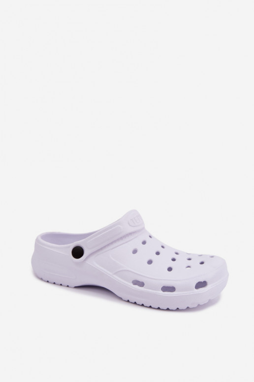 Aderis white lightweight clogs