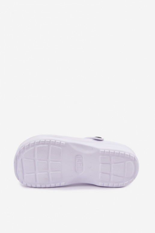 Aderis white lightweight clogs