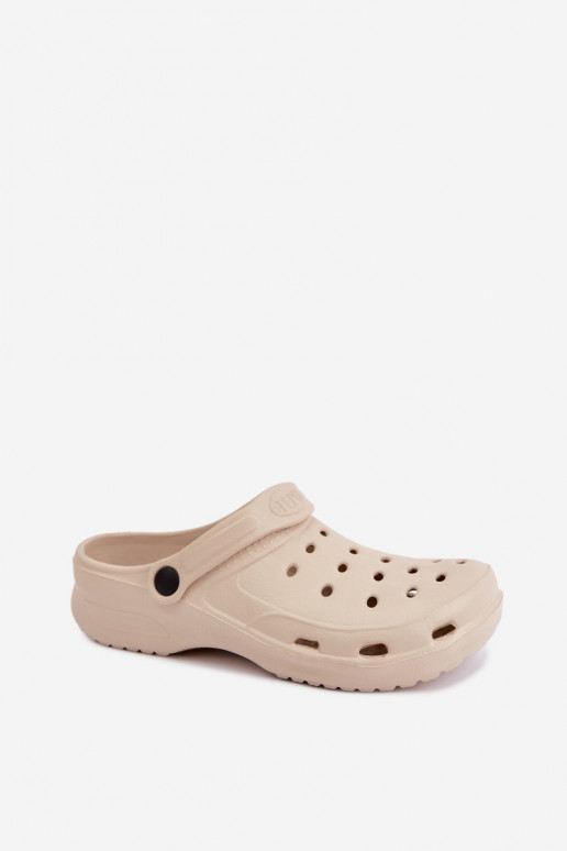 Aderis sand-colored lightweight clogs