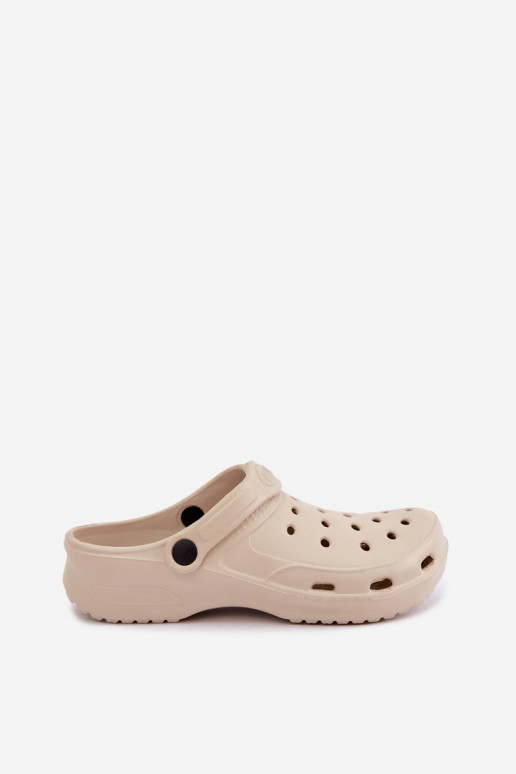 Aderis sand-colored lightweight clogs