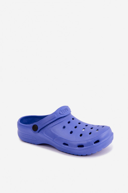 Aderis granatowe lekkie klapki