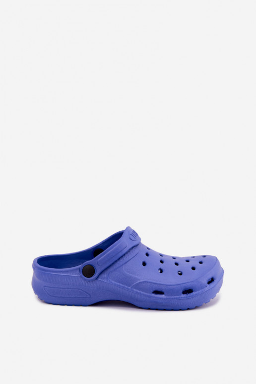 Aderis dark blue lightweight clogs