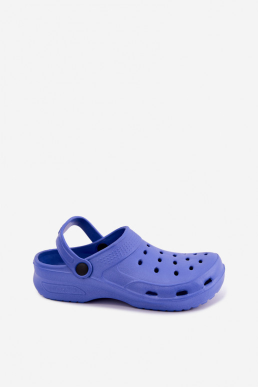 Aderis dark blue lightweight clogs