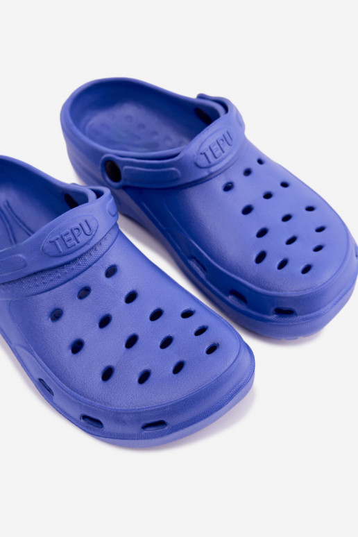 Aderis dark blue lightweight clogs