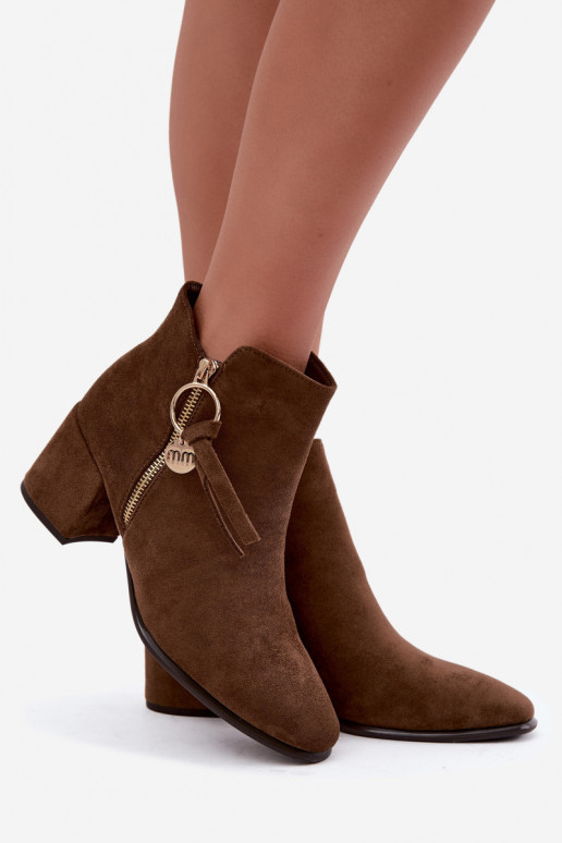 Imara chaki ankle boots with heels