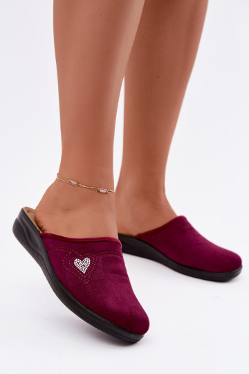 Šlepetės bordo spalvos Inblu CF000052 2