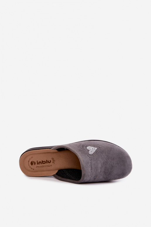 Slippers in gray color Inblu CF000052