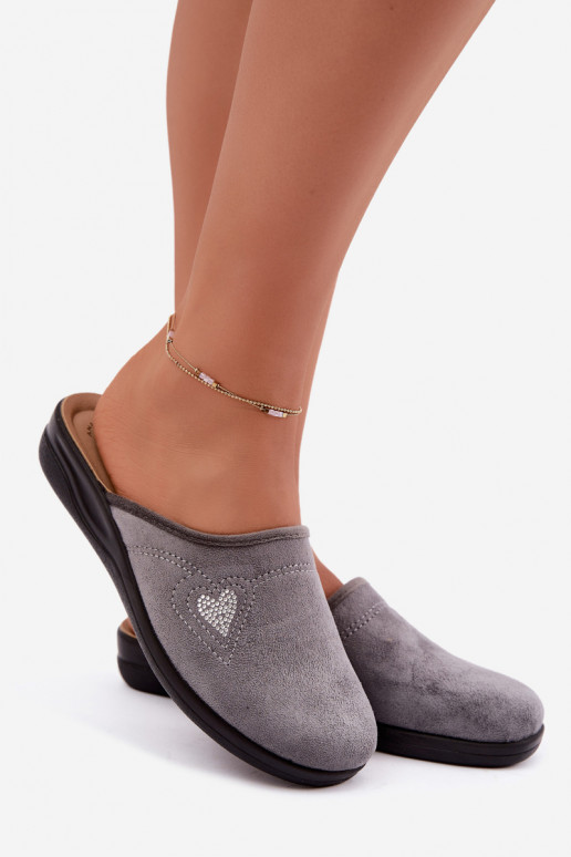 Slippers in gray color Inblu CF000052