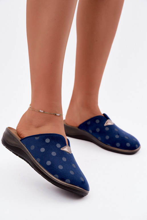 Damskie klapki Inblu OD000014 ciemnoniebieskie