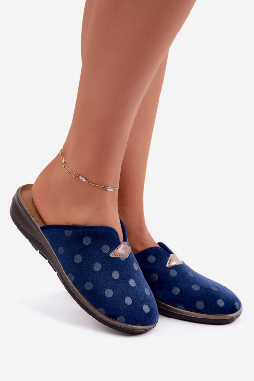 Damskie klapki Inblu OD000014 ciemnoniebieskie