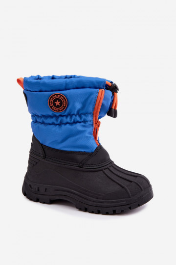 Blue-black children's snow boots Big Star SS374032