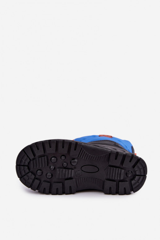 Blue-black children's snow boots Big Star SS374032