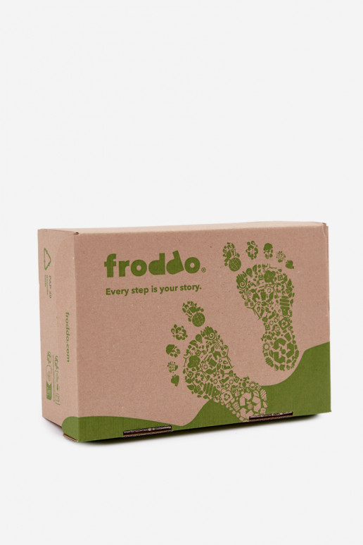 Dark blue children's suede shoes Barefoot Froddo G2110157