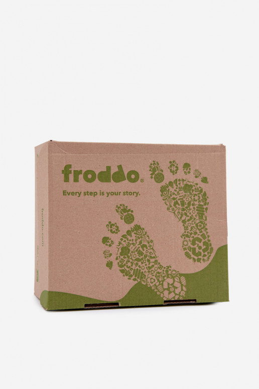 Brown children's suede shoes Barefoot Froddo G2110157-1