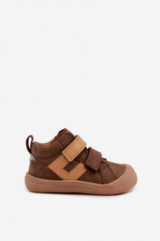 Rudos spalvos vaikiški odiniai batai Barefoot Froddo G2130380-2