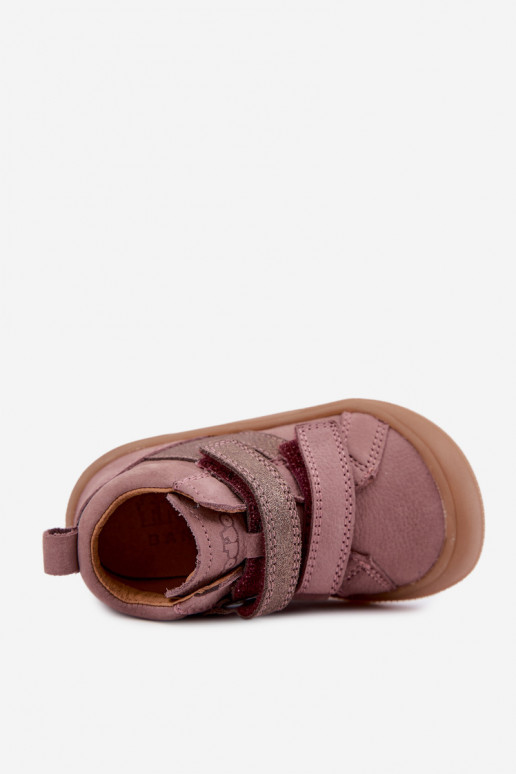 Leather shoes for kids Barefoot FRODDO G2130380-3 in pink