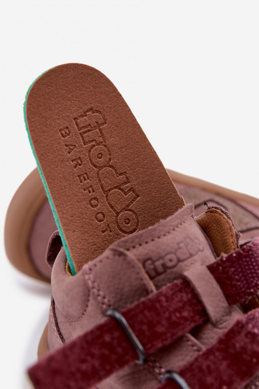 Leather shoes for kids Barefoot FRODDO G2130380-3 in pink