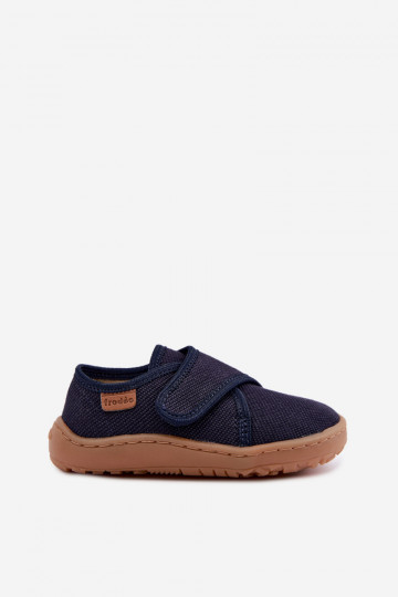 Kids' slippers for boys with sticky fasteners Barefoot Froddo G1700438 in dark blue 2