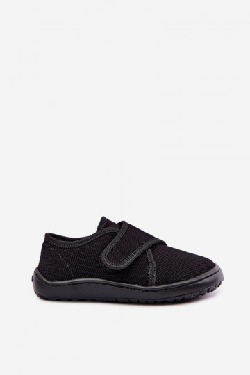 Kids' slippers for boys with sticky fasteners Barefoot Froddo G1700438-15 in black 2