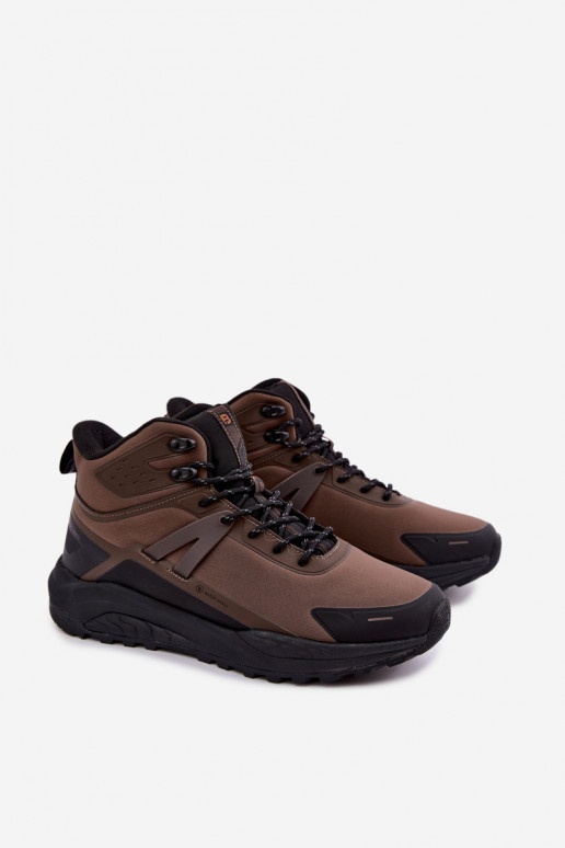 Insulated hiking boots for men waterproof in brown Koby