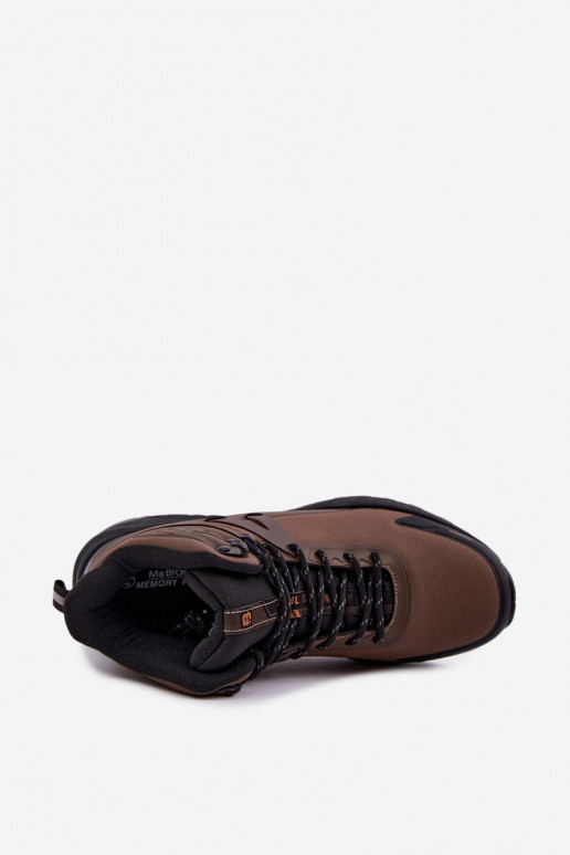 Insulated hiking boots for men waterproof in brown Koby