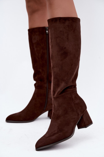 Women's Insulated High Heel Brown Raleya Boots