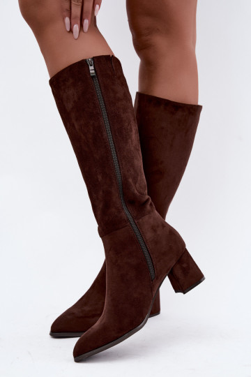 Women's Insulated High Heel Brown Raleya Boots 2
