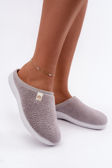 Gray women's home slippers Inblu EC000102