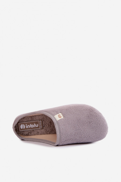 Gray women's home slippers Inblu EC000102