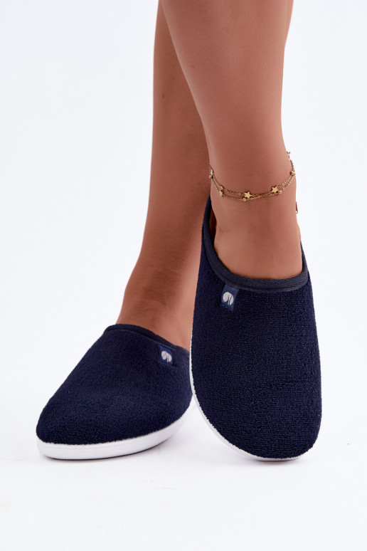 Dark blue women's home slippers Inblu EC000102