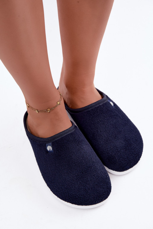 Dark blue women's home slippers Inblu EC000102