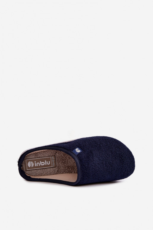 Dark blue women's home slippers Inblu EC000102