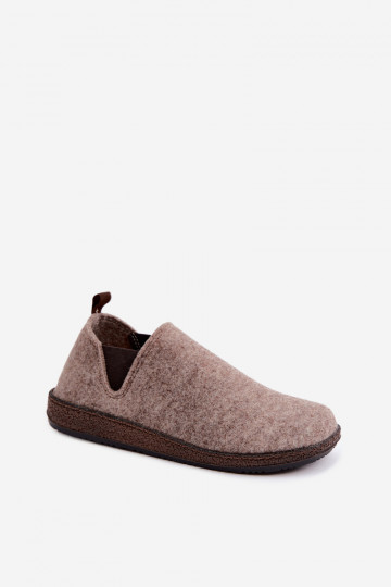 Sand-colored women's home slippers Inblu NL000013