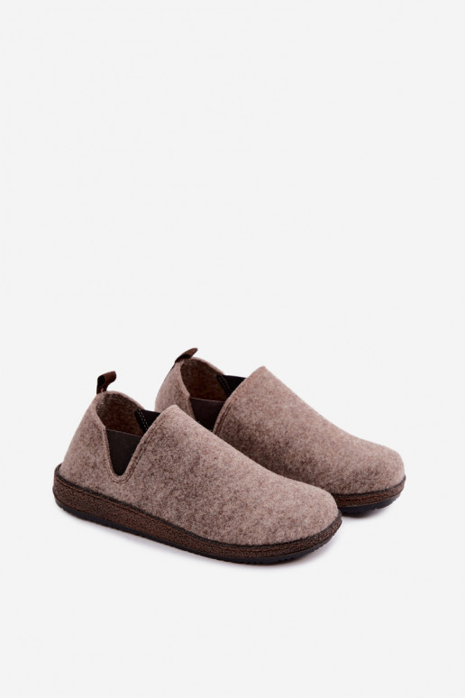 Sand-colored women's home slippers Inblu NL000013
