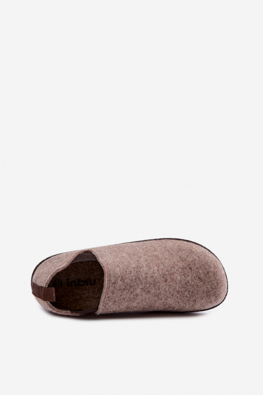 Sand-colored women's home slippers Inblu NL000013