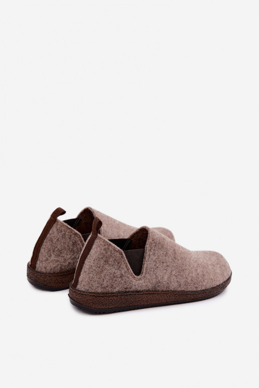 Sand-colored women's home slippers Inblu NL000013