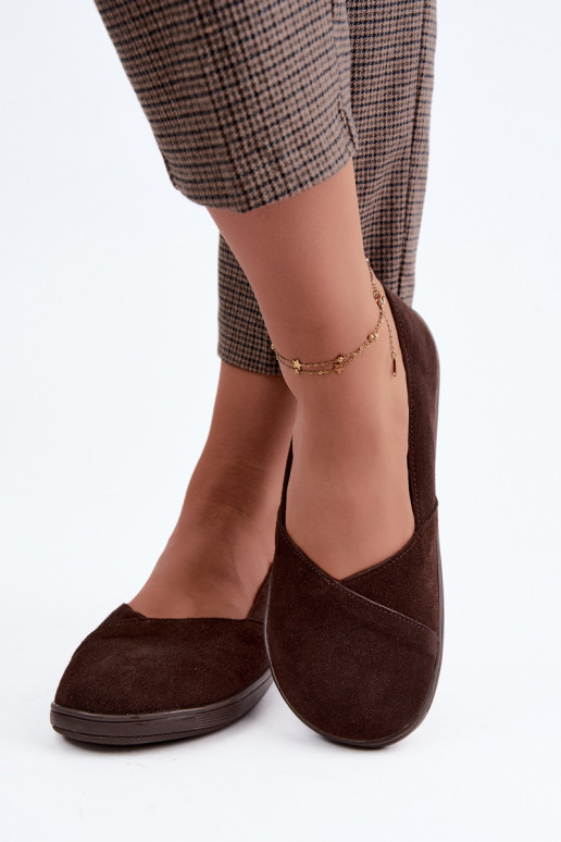 Women's ballerinas made of faux suede Mirelia