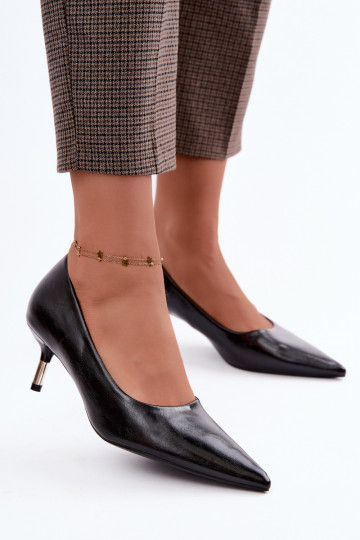 Low heel shoes in black Pelina 2