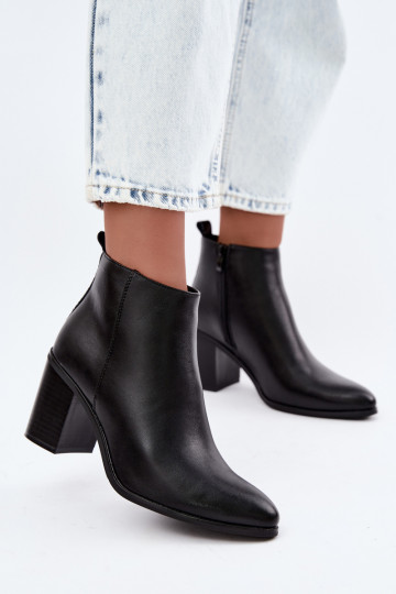 Women's warm ankle boots with insulation Sergio Leone BT-50-S in black color 2