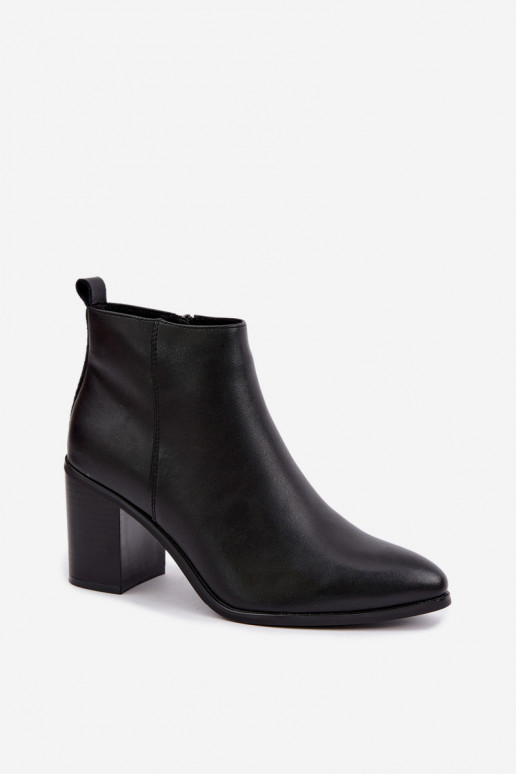Women's warm ankle boots with insulation Sergio Leone BT-50-S in black color