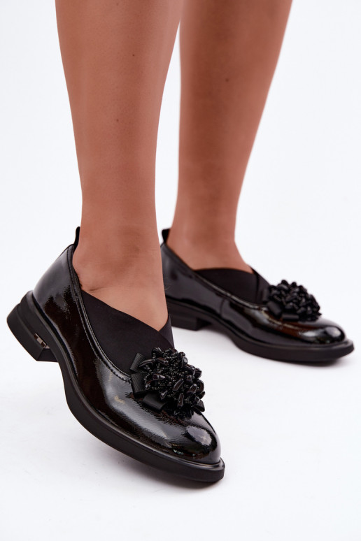 Women's shoes with ornaments T.Sokolski S2 J26-271 in black color