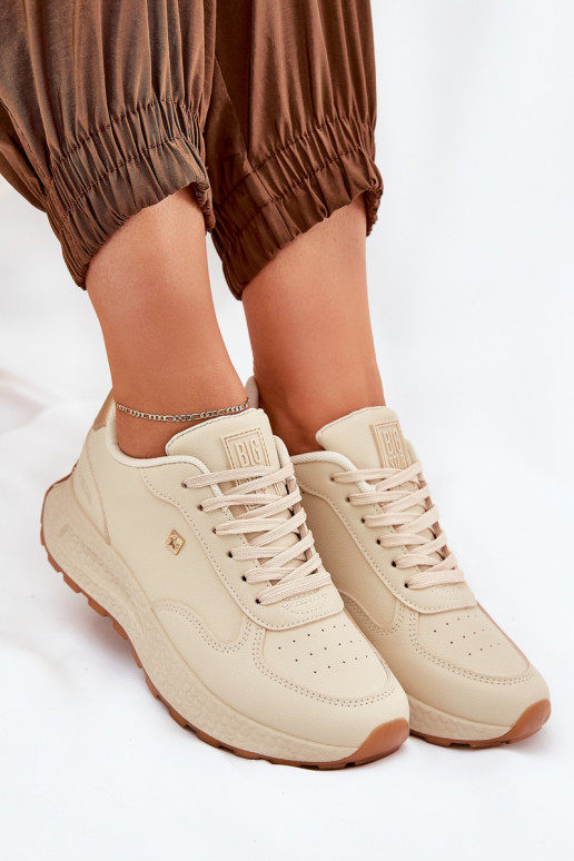 Lightweight Women's Sports Shoes Big Star RR274630 HI-POLY SYSTEM Beige