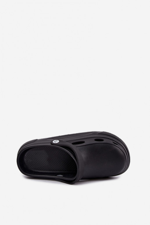 Black foam clogs for men Toren