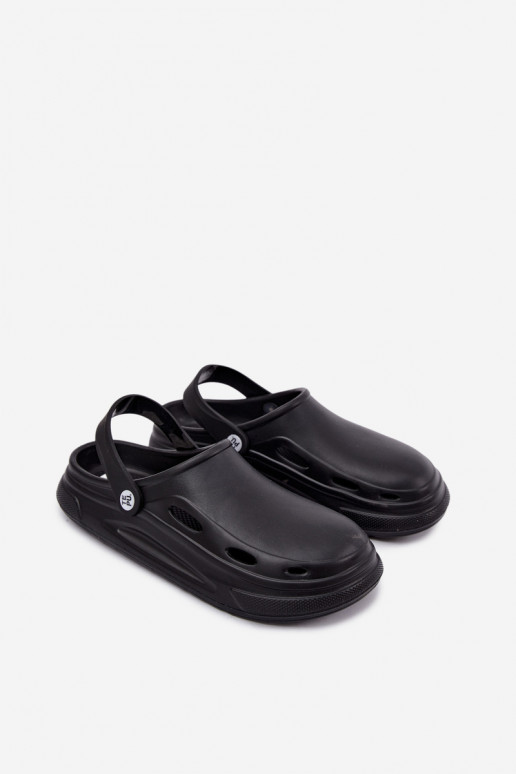 Black foam clogs for men Toren