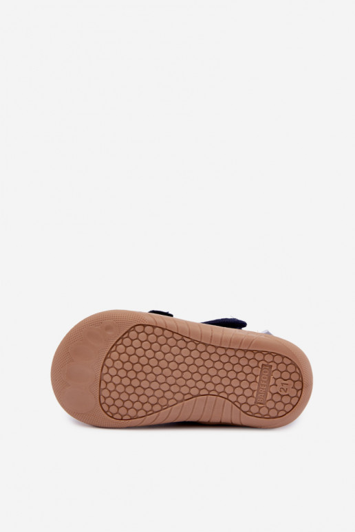 Vaikiškos šlepetės Barefoot Milami tamsiai mėlynos spalvos Lumi