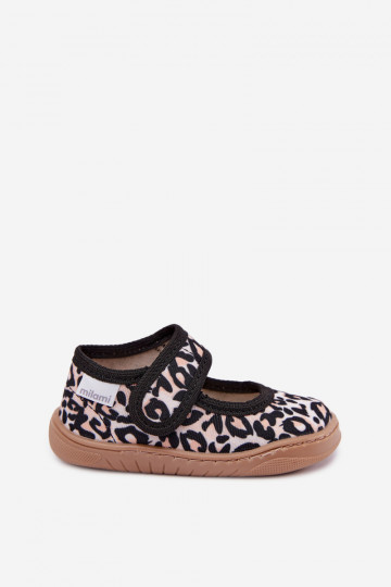 Children's ballerinas with leopard print sand Caelia 2