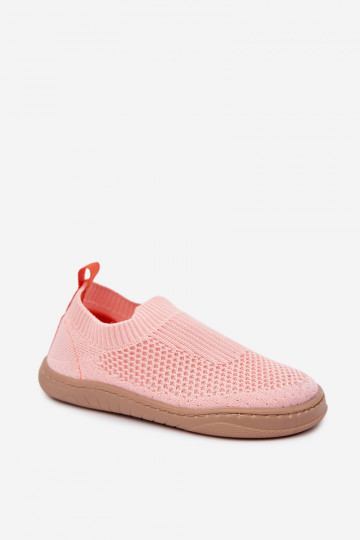 Slip-on children's slippers Milami light pink